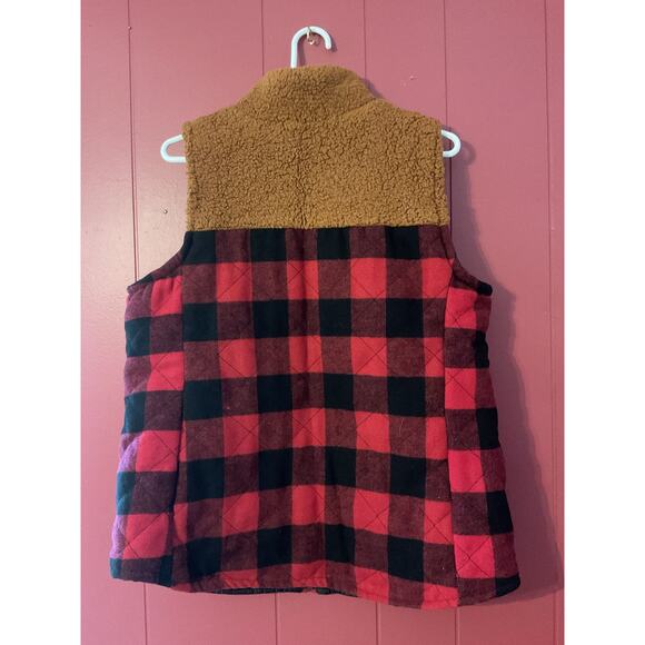 NWT Maurice’s Buffalo Plaid Vest Size XL - Picture 6 of 10